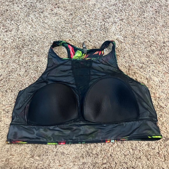 Torrid Tropical Swimsuit Set Racerback Top + High Waisted Shorts - Picture 12 of 15